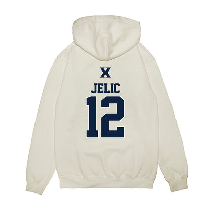 Xavier - NCAA Baseball : Jason Jelic - USA Premium Hooded Sweatshirt-1