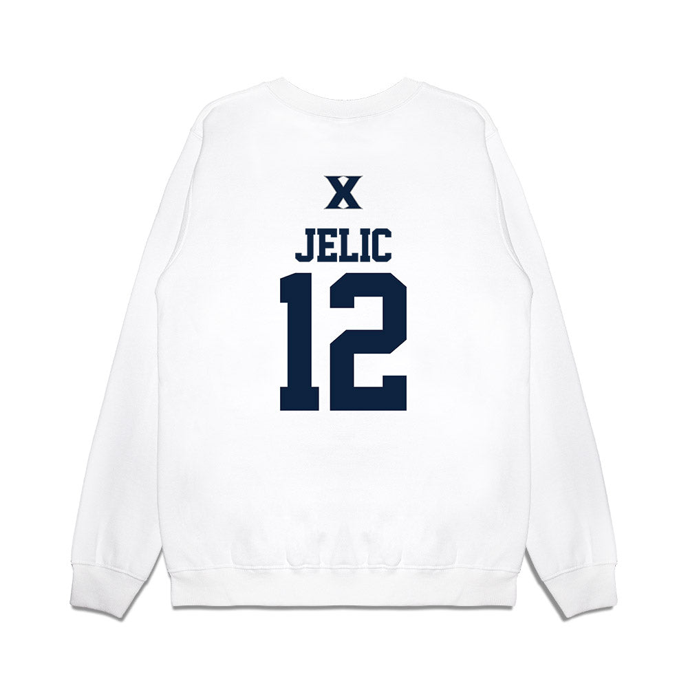 Xavier - NCAA Baseball : Jason Jelic - USA Premium Crewneck Sweatshirt-1
