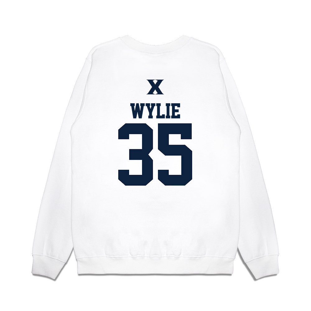 Xavier - NCAA Baseball : Jon Wylie - USA Premium Crewneck Sweatshirt-1