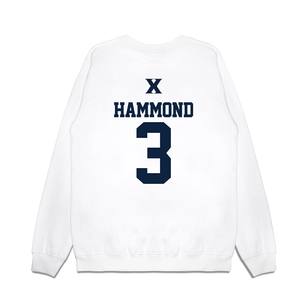 Xavier - NCAA Baseball : Luke Hammond - USA Premium Crewneck Sweatshirt-1