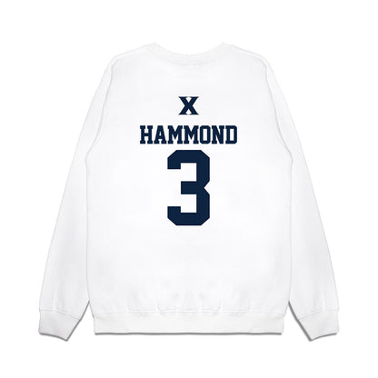 Xavier - NCAA Baseball : Luke Hammond - USA Premium Crewneck Sweatshirt-1