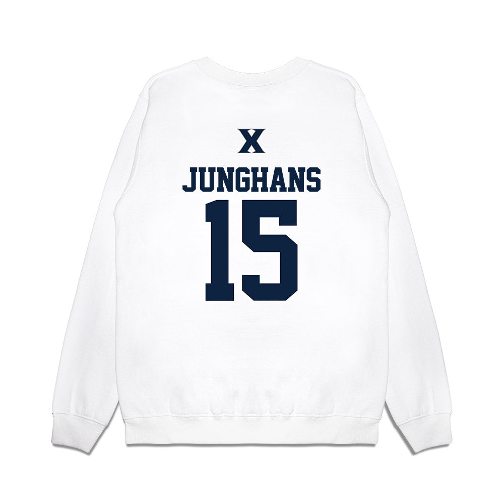 Xavier - NCAA Baseball : Alex Junghans - USA Premium Crewneck Sweatshirt-1