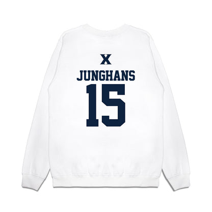 Xavier - NCAA Baseball : Alex Junghans - USA Premium Crewneck Sweatshirt-1