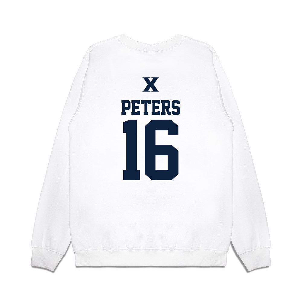 Xavier - NCAA Baseball : Eddie Peters - USA Premium Crewneck Sweatshirt-1