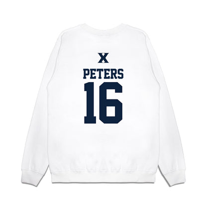 Xavier - NCAA Baseball : Eddie Peters - USA Premium Crewneck Sweatshirt-1