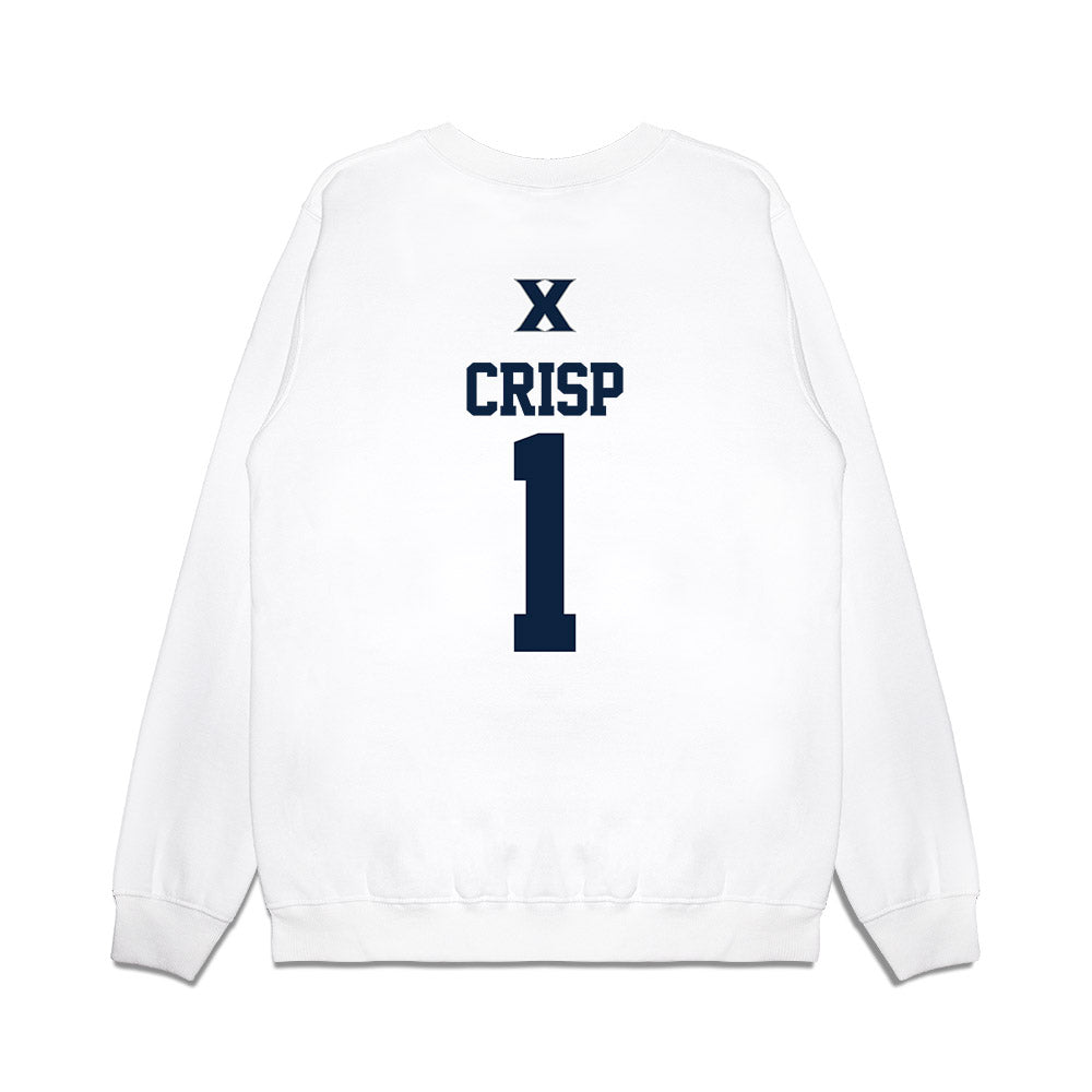 Xavier - NCAA Baseball : JD Crisp - USA Premium Crewneck Sweatshirt-1