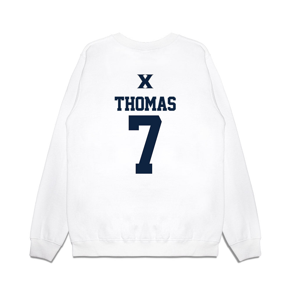 Xavier - NCAA Baseball : Tanner Thomas - USA Premium Crewneck Sweatshirt-1