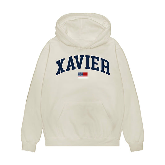 Xavier - NCAA Baseball : Connor Misch - USA Premium Hooded Sweatshirt-0