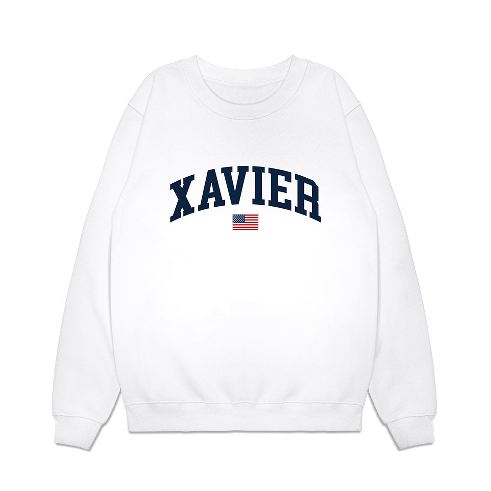 Xavier - NCAA Baseball : Jack Nobe - USA Premium Crewneck Sweatshirt-0