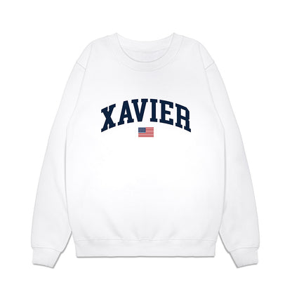 Xavier - NCAA Baseball : Tanner Thomas - USA Premium Crewneck Sweatshirt-0