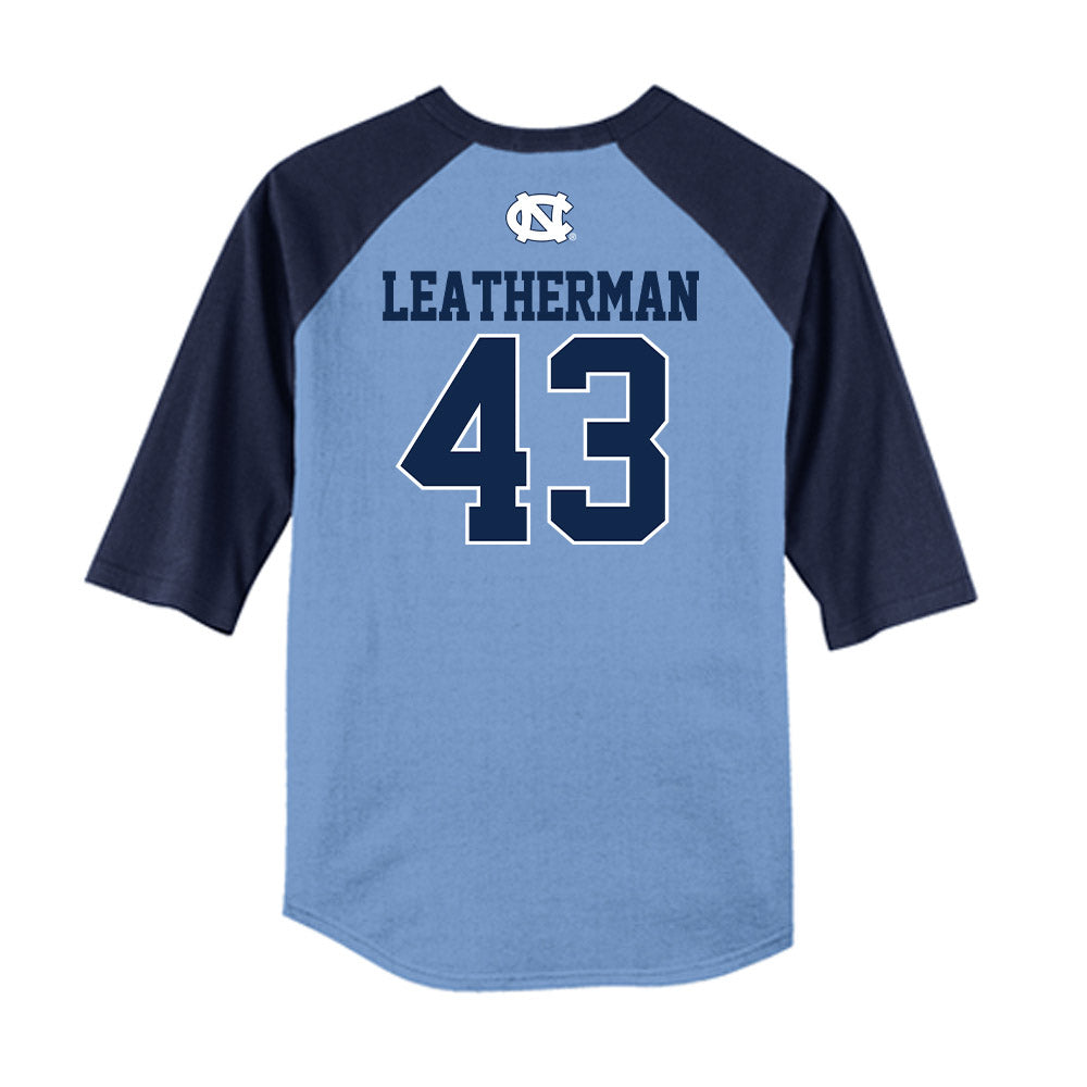 UNC - NCAA Baseball : Michael Riley Leatherman - USA Raglan Shirt-1