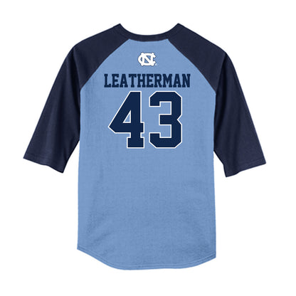 UNC - NCAA Baseball : Michael Riley Leatherman - USA Raglan Shirt-1