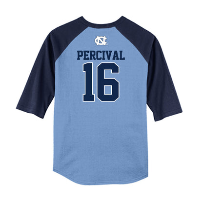 UNC - NCAA Baseball : Kyle Percival - USA Raglan Shirt-1