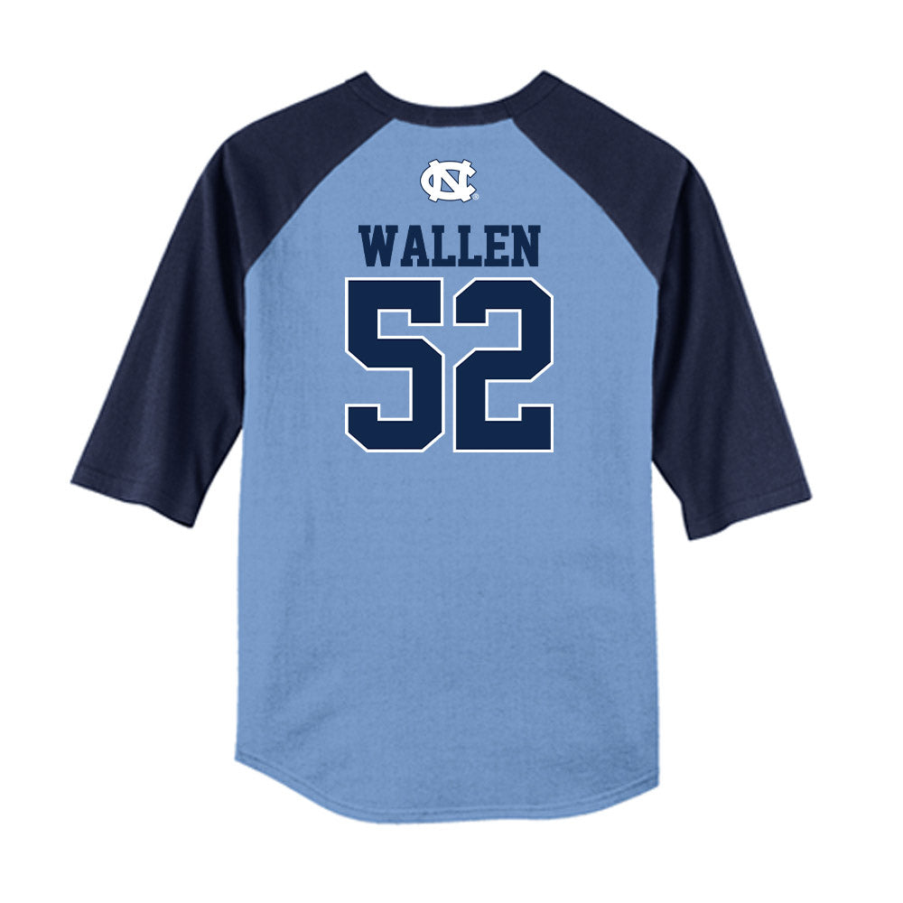 UNC - NCAA Baseball : Andrew Wallen - USA Raglan Shirt-1