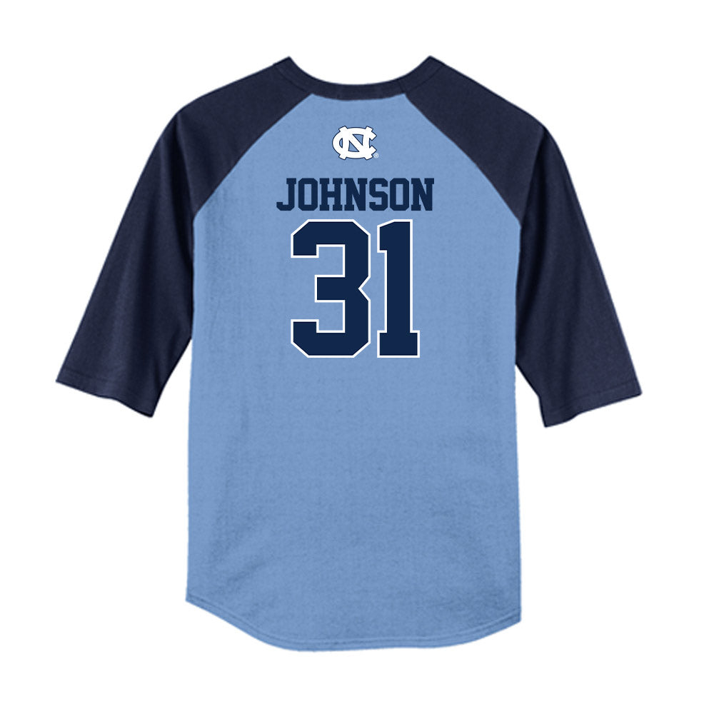 UNC - NCAA Baseball : Olin Johnson - USA Raglan Shirt-1