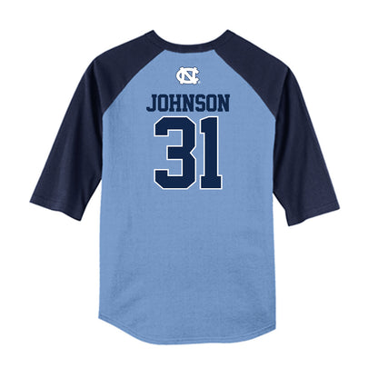 UNC - NCAA Baseball : Olin Johnson - USA Raglan Shirt-1