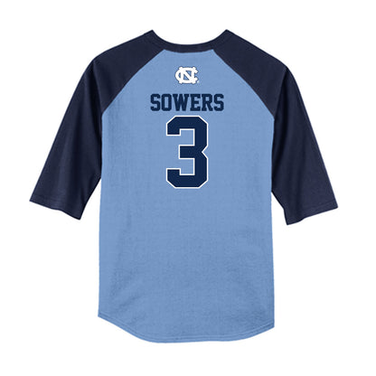 UNC - NCAA Baseball : Lee Sowers - USA Raglan Shirt-1