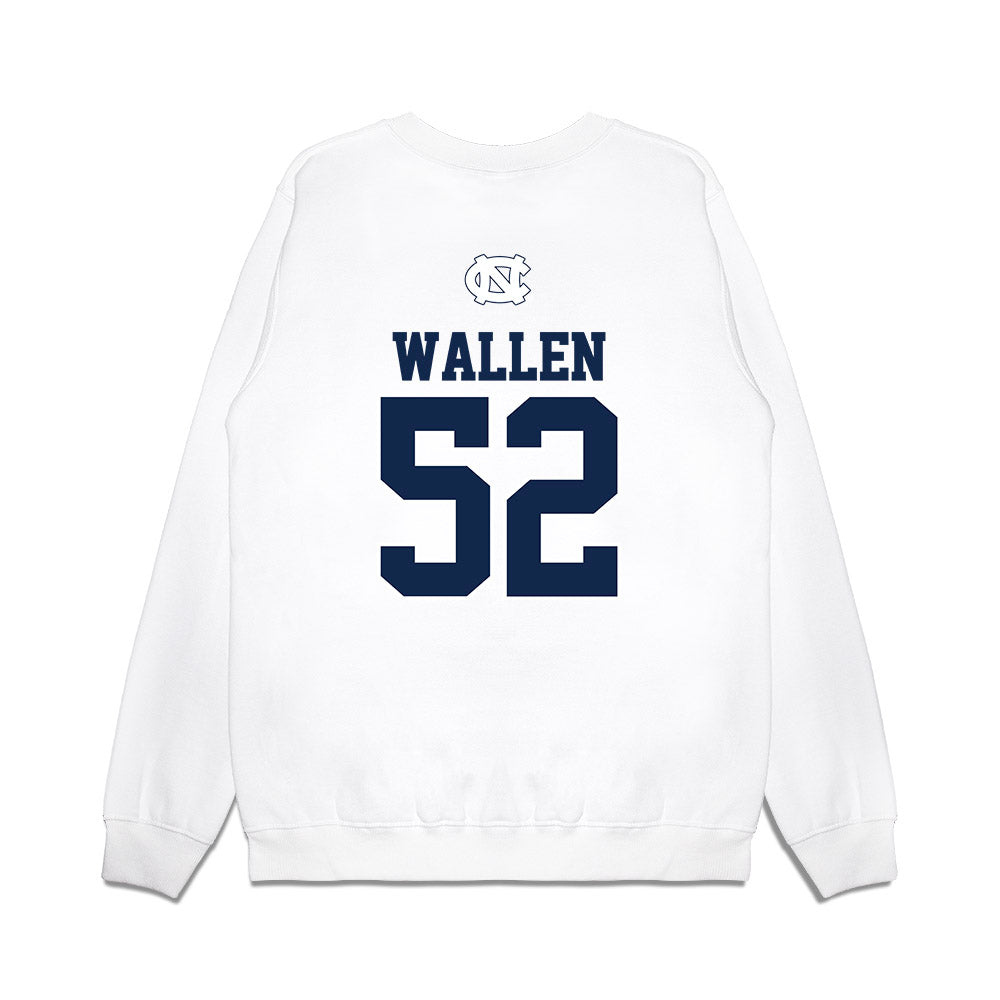 UNC - NCAA Baseball : Andrew Wallen - USA Premium Crewneck Sweatshirt-1