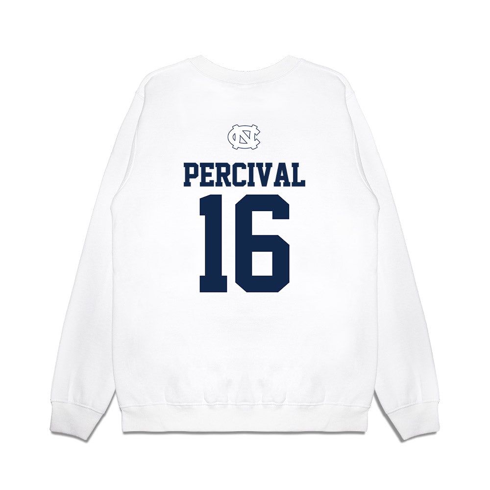 UNC - NCAA Baseball : Kyle Percival - USA Premium Crewneck Sweatshirt-1