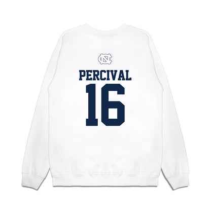 UNC - NCAA Baseball : Kyle Percival - USA Premium Crewneck Sweatshirt-1