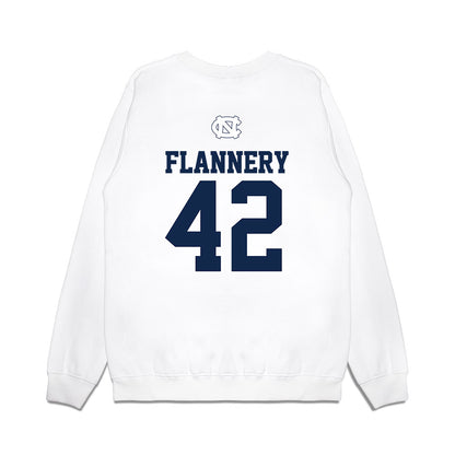 UNC - NCAA Baseball : Boston Flannery - USA Premium Crewneck Sweatshirt-1