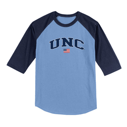 UNC - NCAA Baseball : Jason DeCaro - USA Raglan Shirt-0