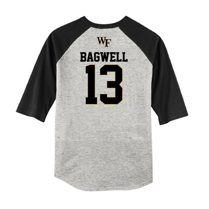 Wake Forest - NCAA Baseball : Cameron Bagwell - USA Raglan Shirt-1