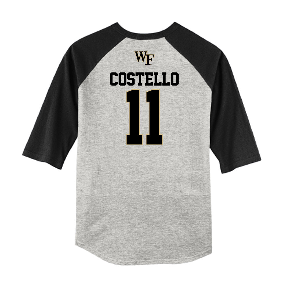 Wake Forest - NCAA Baseball : Luke Costello - USA Raglan Shirt-1