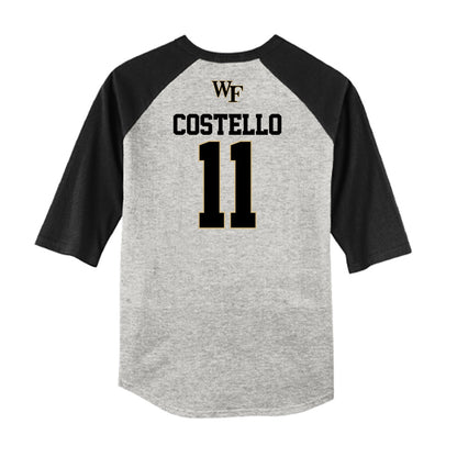 Wake Forest - NCAA Baseball : Luke Costello - USA Raglan Shirt-1
