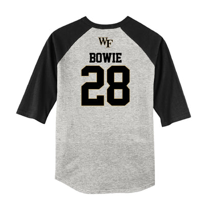 Wake Forest - NCAA Baseball : Rhys Bowie - USA Raglan Shirt-1
