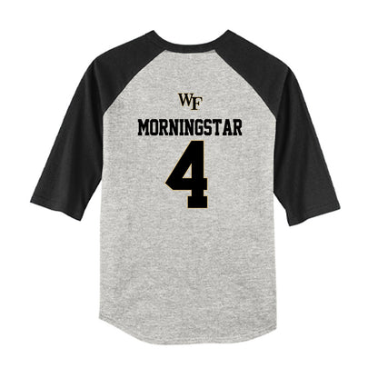 Wake Forest - NCAA Baseball : Blake Morningstar - USA Youth Raglan T-Shirt-1