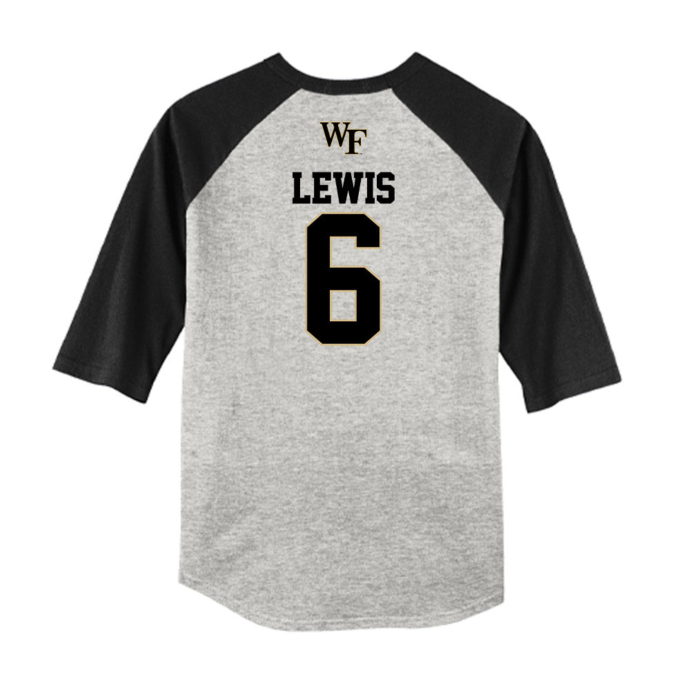 Wake Forest - NCAA Baseball : Kade Lewis - USA Raglan Shirt-1