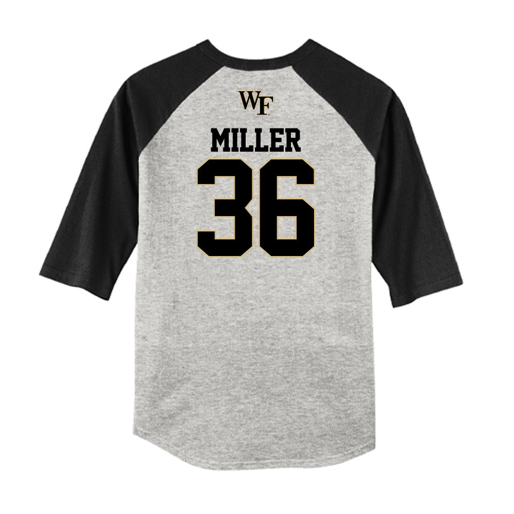 Wake Forest - NCAA Baseball : Cole Miller - USA Raglan Shirt-1