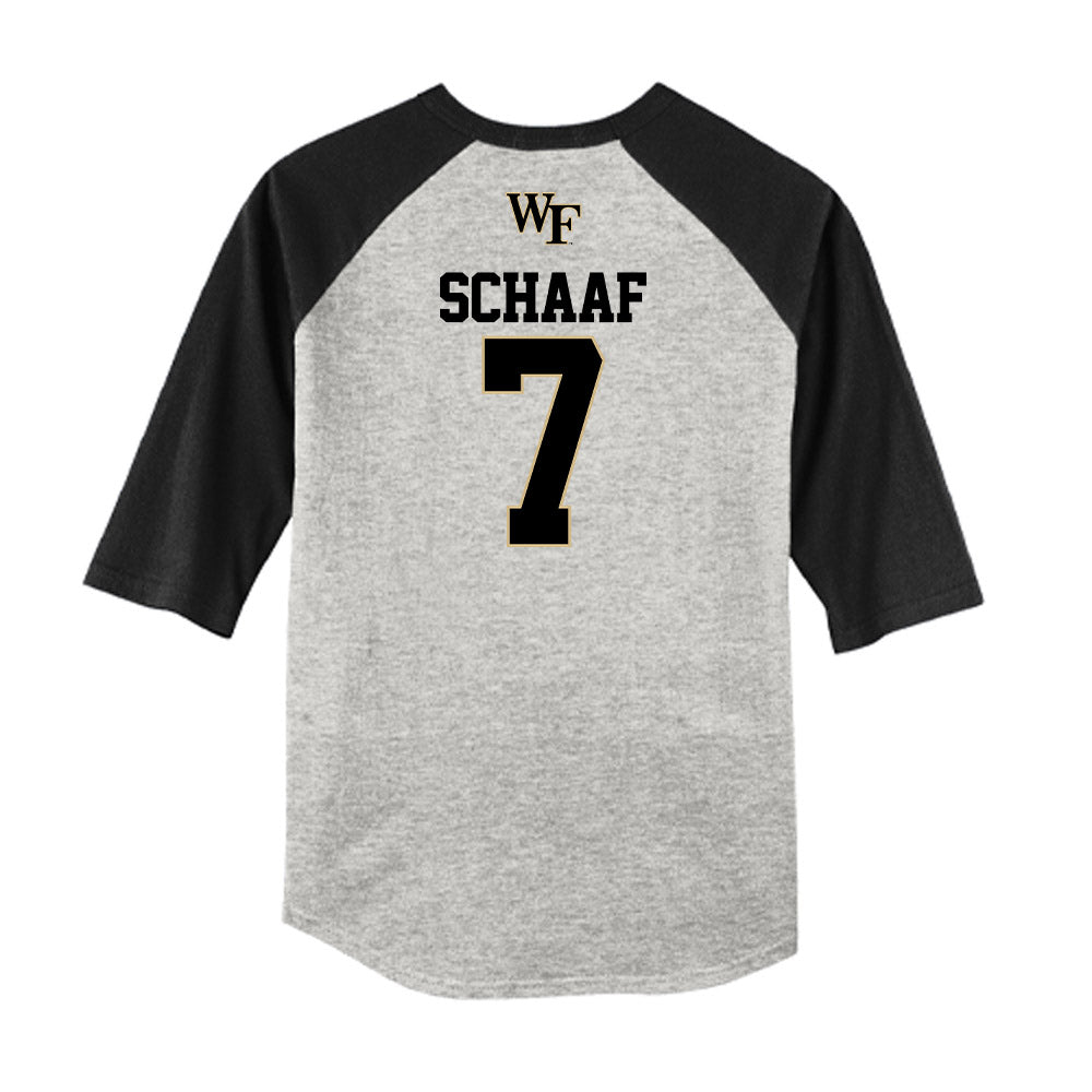 Wake Forest - NCAA Baseball : Blake Schaaf - USA Raglan Shirt-1