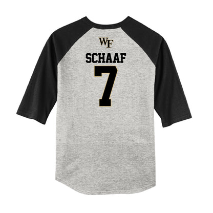 Wake Forest - NCAA Baseball : Blake Schaaf - USA Raglan Shirt-1