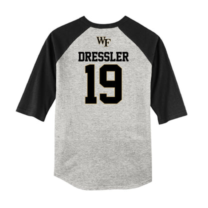 Wake Forest - NCAA Baseball : Troy Dressler - USA Raglan Shirt-1