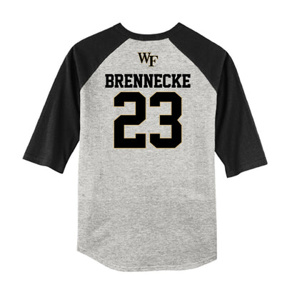 Wake Forest - NCAA Baseball : Ryan Brennecke - USA Raglan Shirt-1