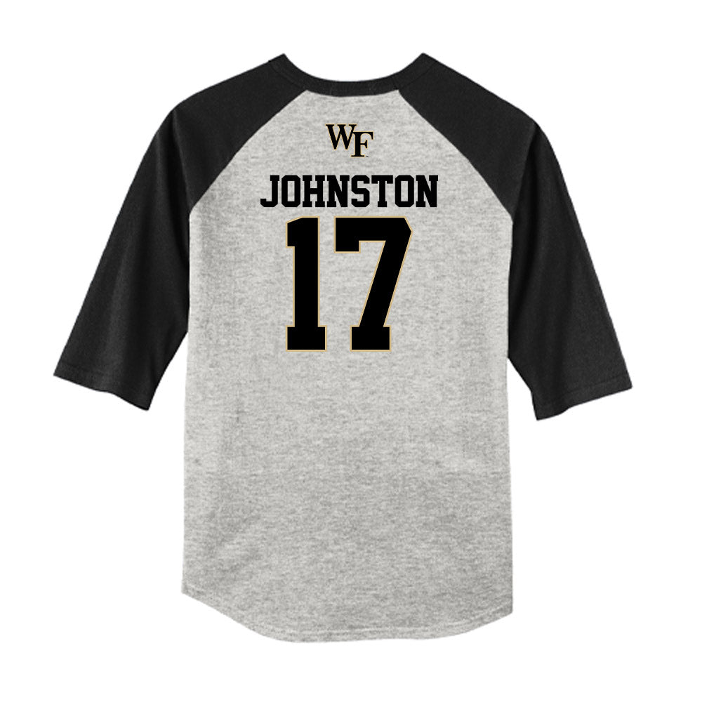 Wake Forest - NCAA Baseball : Zach Johnston - USA Raglan Shirt-1