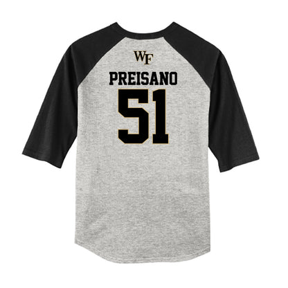 Wake Forest - NCAA Baseball : Ryan Preisano - USA Raglan Shirt-1