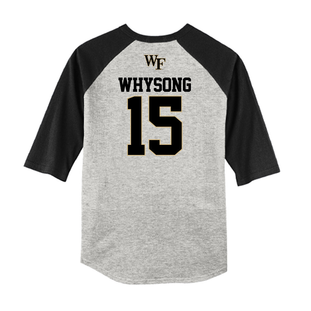 Wake Forest - NCAA Baseball : Nate Whysong - USA Raglan Shirt-1