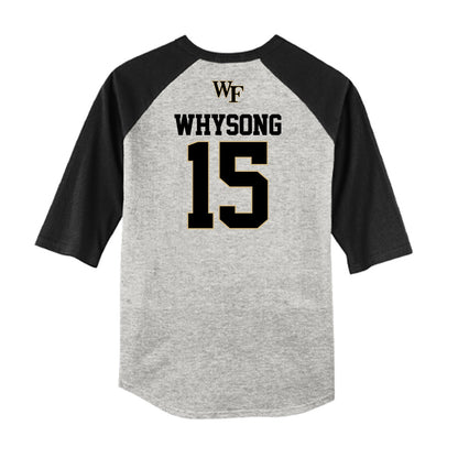 Wake Forest - NCAA Baseball : Nate Whysong - USA Raglan Shirt-1
