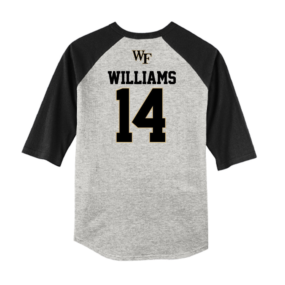 Wake Forest - NCAA Baseball : Javar Williams - USA Raglan Shirt-1