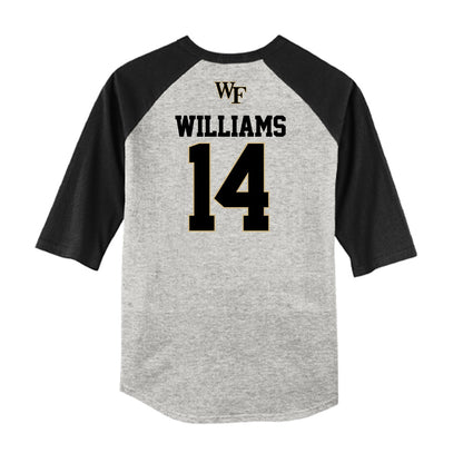 Wake Forest - NCAA Baseball : Javar Williams - USA Raglan Shirt-1