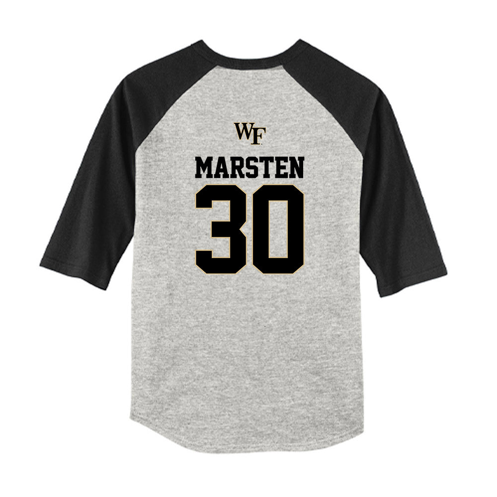 Wake Forest - NCAA Baseball : Duncan Marsten - USA Youth Raglan T-Shirt-1
