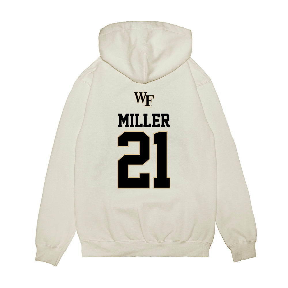 Wake Forest - NCAA Baseball : Jackson Miller - USA Premium Hooded Sweatshirt-1