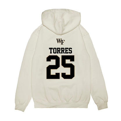 Wake Forest - NCAA Baseball : Boston Torres - USA Premium Hooded Sweatshirt-1