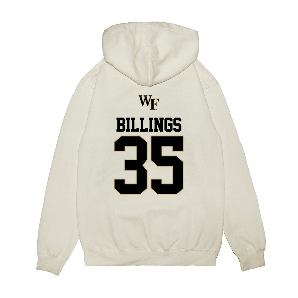 Wake Forest - NCAA Baseball : Luke Billings - USA Premium Hooded Sweatshirt-1