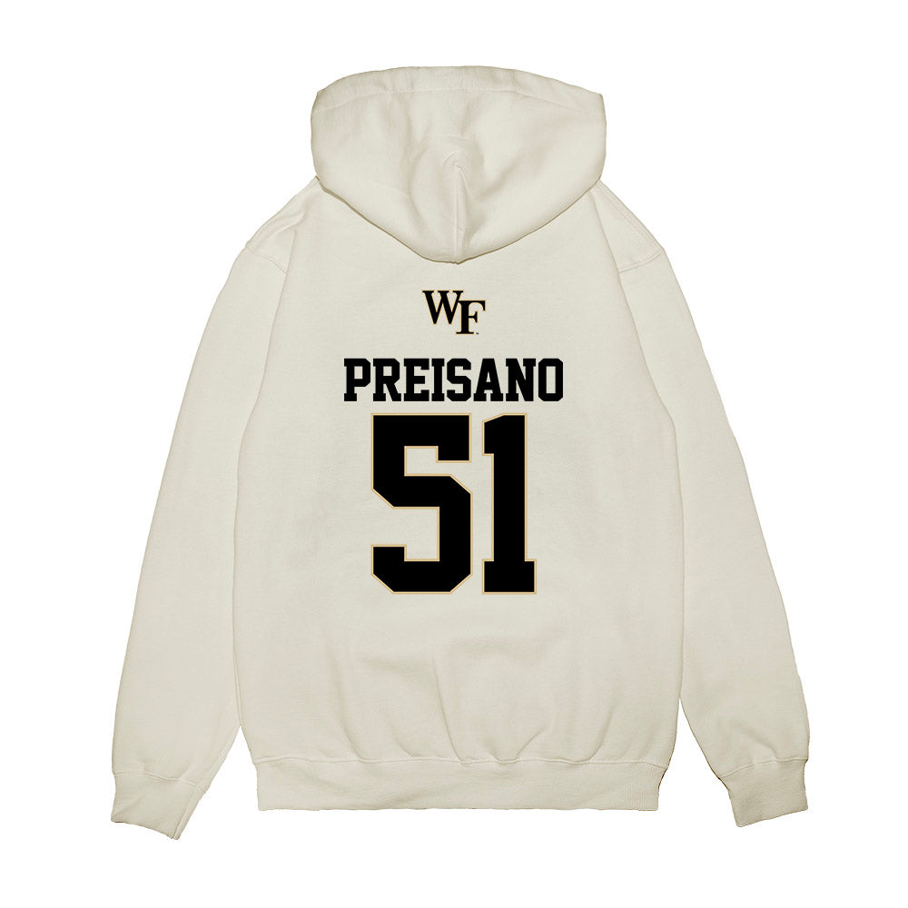 Wake Forest - NCAA Baseball : Ryan Preisano - USA Premium Hooded Sweatshirt-1