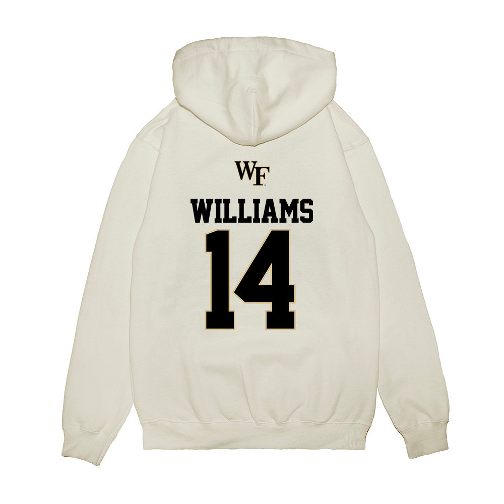 Wake Forest - NCAA Baseball : Javar Williams - USA Premium Hooded Sweatshirt-1