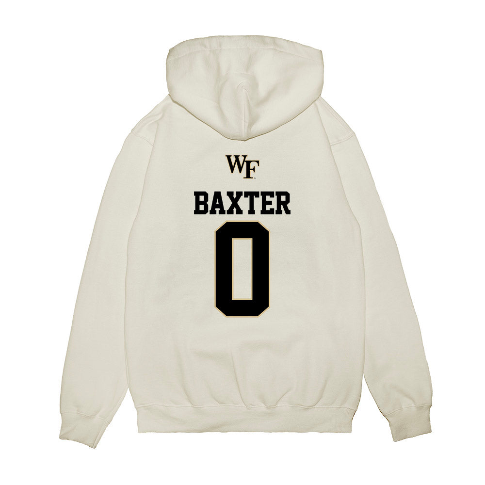 Wake Forest - NCAA Baseball : Cuyler Baxter - USA Premium Hooded Sweatshirt-1